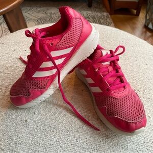 ADIDAS Hot Pink and White Girls' Athletic Shoes, size 13